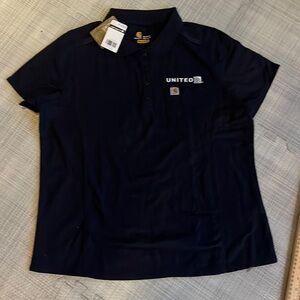 Women’s carhartt polo short sleeve shirt